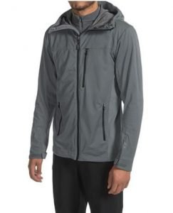 breathable hooded waterproof softshell jacket